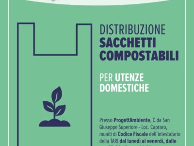 Distribuzione sacchetti compostabili